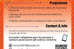 UMJC 26-07 Action MediaJeune - flyer verso